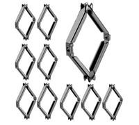 Fijador De De Eléctricos - Herramienta De De De Pared, Kit De De Cajas De De 86 Mm con 10 Piezas | Accesorios De De Electricista para E