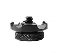 Fijador de gestión de cables de aleación de aluminio diseñado para cámaras DSLR sin espejo para soportar orientación consistente de cables y reconfiguración rápida (circular)