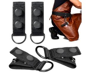 Fijadores de Cinturón de Nylon,4 Piezas Llaveros de Cinturón | Dispositivo de Fijación para Camping - Para Hombres Fuerzas de Orden Seguridad Correccional Plomería Mecánicos Exterior