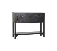 Fíjalo Consola abeto mdf 95 x 24 x 79 oriental negro.