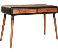 Fijalo Consola de madera de abeto y metal en marron 120x50x77cm