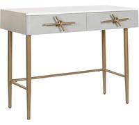 Fijalo Consola de mango y hierro en blanco 90x45x74cm