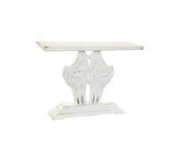 Fíjalo Consola madera 120x34x85 alas envejecido blanco.