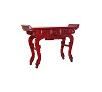 Fíjalo Consola olmo metal 135x37x89 3 cajones rojo.