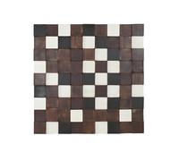 Home ESPRIT Decoración de Pared Blanco Negro Natural Moderno 90 x 4 x 90 cm