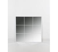 Fíjalo Espejo hierro cristal 90x2x90 ventana blanco.