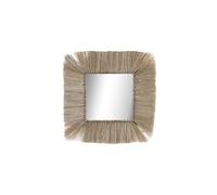 Fíjalo Espejo jute cristal natural.