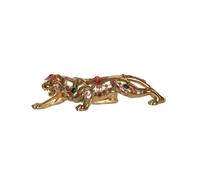Figura Decorativa DKD Home Decor 39 x 11 x 10 cm Dorado Colonial Pantera