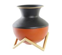 Fíjalo Jarrón metal 18x18x21 base multicolor.