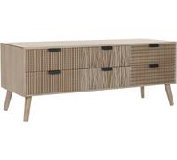 Fijalo Mueble tv de madera de abeto y mdf en marron 120x40x47cm