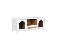Fíjalo Mueble tv paulownia cristal 120x40x50 blanco.