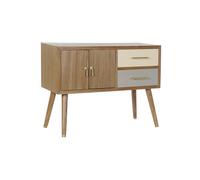 Fíjalo Mueble tv paulownia metal 90 x 34 x 66,5 gris.