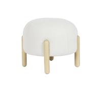 DKD Home Decor Reposapiés de la Marca, Color Blanco, de Madera (45 x 45 x 36 centímetros)