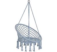 Fijalo Silla colgante algodon acero celeste 80x63x128cm