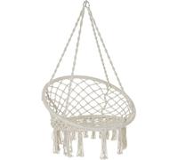 Fijalo Silla colgante algodon acero crudo 80x63x120cm