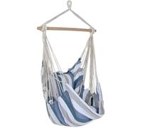Fijalo Silla colgante algodon azul y blanco 100x60x135cm