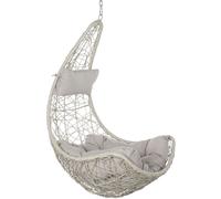 Fijalo Sillon colgante ratan sintetico girs claro 82x75x125cm