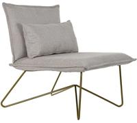Fijalo Sillon con cojin poliester metal beige 66x78x75cm