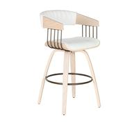 Home ESPRIT Taburete Blanco Madera 51,5 x 47,5 x 94,5 cm
