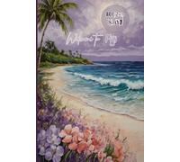 Fiji Beach Travel Journal - Purple Trip Notebook to Record Coastal Adventures in the South Pacific | Souvenir Gift for Girls, Teens & Women | 120 Wide-Ruled Pages