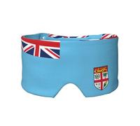 Fiji Flag - Antifaz ajustable para dormir y orejeras, diadema unisex para dormir de lado (26.8 x 4.3 pulgadas), cubierta cómoda para viajes en interiores y exteriores, para yoga,