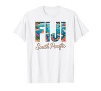 Fiji Pacífico Sur, divertido diseño de océano tropical y arrecife de coral Camiseta