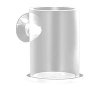 Fijo Fish Food Feeder, Tubo de alimentación de peces acrílicos, dispensador de alimentos fijo para tanque de peces, herramienta cilíndrica lisa para acuarios grandes y pequeños