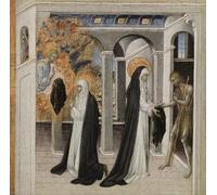 FIKAGXQGT Impresión Imagen Abstracto Cuadro Lienzo Para pared Santa Catalina y el mendigo de Di Paolo para Decoraciones del Hogar 60x90cm