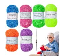 Fil Scrubbies - File Abrasif Polyester Brillant | Fills Doré Tricot Crochet Fait Main Tissage Sacs Torchons Artisanat DIY Style Coréen Créative Cadeau Loisirs