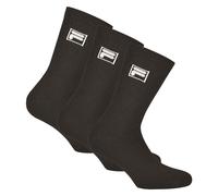 Fila 3 Par Calcetines Unisex - Felpa Tenis,Crew Calcetines,Logotipo