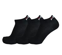 FILA 3 pares de calcetines quarter sneaker socks Trainer unisex 35-46 - colores múltiples: Color: Black | Size: 35-38