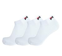 FILA 3 pares de calcetines quarter sneaker socks Trainer unisex 35-46 - colores múltiples: Colour: White | Size: 35-38