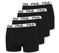 FILA 4 Pack Ventaja Calzoncillos Hombre - Logo Pants - Unicolor - Muchos Colores - Negro, L - 4 Pack