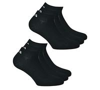 FILA ® 6 Pares Calcetines, Invisible Zapatillas Deportivas Unisex, 35-46 Unicolor - - Negro, 35-38 (3-5 GB)