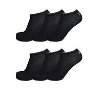 FILA ® 6 Pares Calcetines, Invisible Zapatillas Deportivas Unisex, 35-46 Unicolor - - Negro, 39-42 (6-8GB)