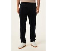 FILA Adriano Regular Tapered Velour Track Pants Black Talla: S | Pantalones Outlet | Hombre | Negro