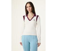 FILA Adriano Slim Johnny Collar Top Egret-fig Talla: XS | Polos Outlet | Mujer