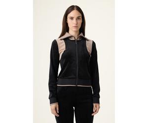 FILA Adriano Slim Velour Track Jacket Black-taupe Gray Talla: XL | Chaquetas Finas Outlet | Mujer | Gris