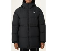 FILA Alba Relaxed Mid Hooded Puffer Jacket Black Talla: M | Chaquetas de Invierno Outlet | Mujer | Negro