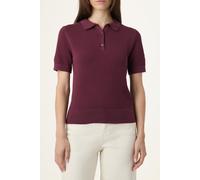 FILA Bb1 Slim Pique Knit Polo Tee Fig Talla: M | Polos Outlet | Mujer