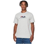 FILA Bedburg Tee Light Grey Melange Talla: S | Camisetas de Seda Outlet | Unisex | Gris