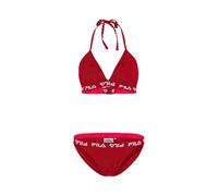 FILA Bikini de triángulo Dividido, Color Rojo, S para Mujer
