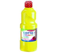 Fila bote tempera escolar giotto de 500ml.lista para su uso.lavable.sin gluten.color amarillo.