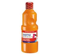 Fila bote tempera escolar giotto de 500ml.lista para su uso.lavable.sin gluten.color naranja.