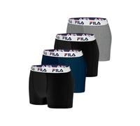 FILA Boxer Fi/1bcx4/Fu5016 Pantalones Cortos, Multicolor, XL (Pack de 4) para Hombre