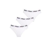 FILA - Bragas para Mujer, algodón, Ropa Interior Femenina, cómoda y Suave, Talla L, WH, L