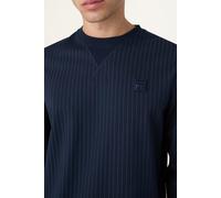FILA Brera Regular Pinstriped Crewneck Sweatshirt Black Talla: S | Jerséis Outlet | Hombre | Negro
