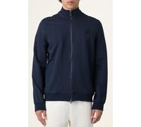 FILA Brera Regular Pinstriped Track Jacket Black Iris / Egret Str Talla: S | Chaquetas Finas Outlet | Hombre | Negro
