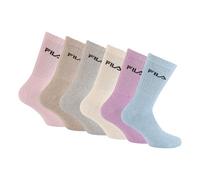 FILA Calcetines Am/Tnx6 - Calcetines deportivos para hombre (juego de 6), Púrpura/Azul/Gris A1, 39-42