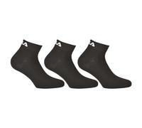 Fila Calcetines de Cuarto Unisex, 3 Par - Cortos, Sport, Logo-Bund, Uni ,
